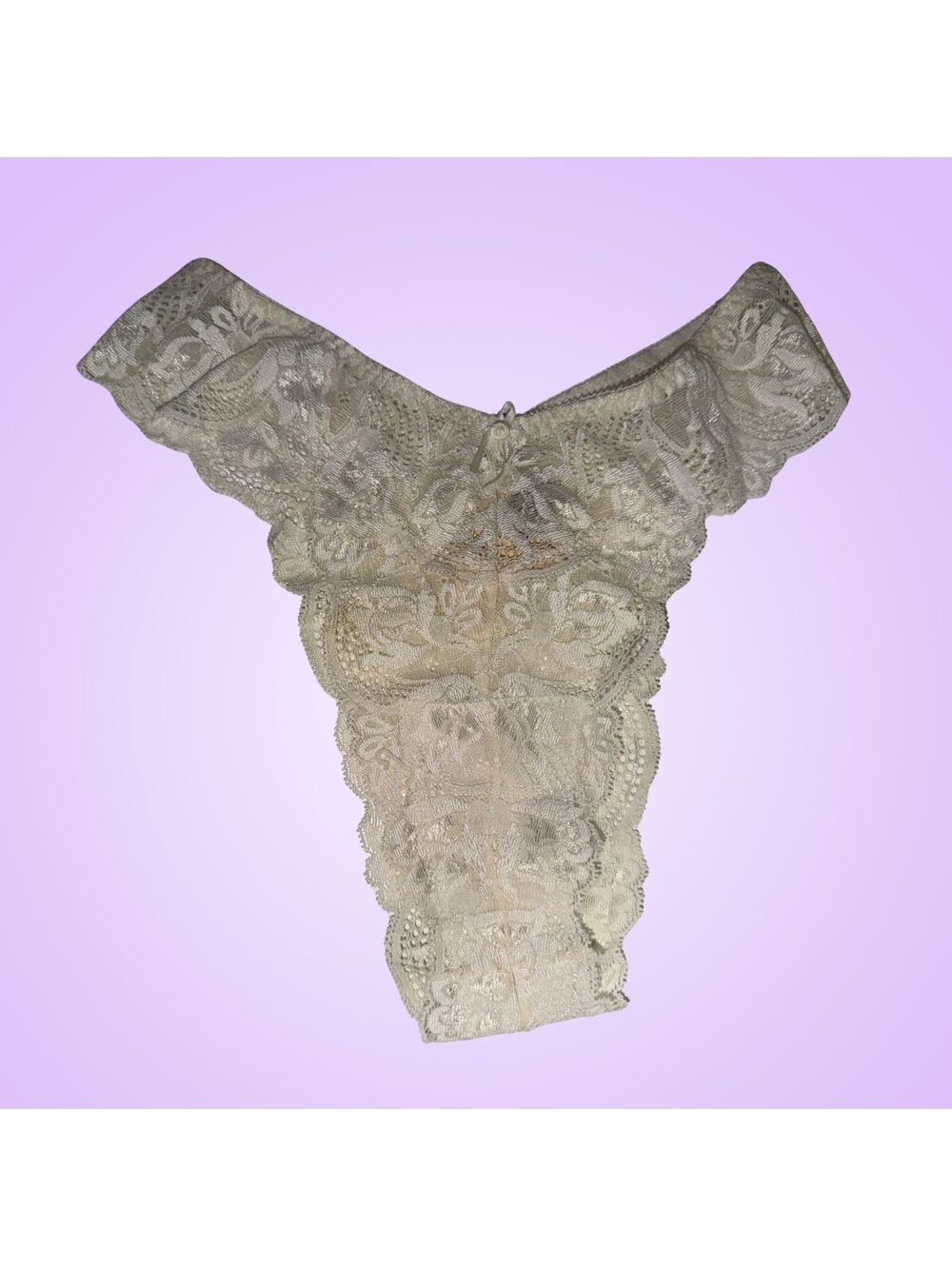 Vintage 80s-90s Victoria’s Secret White Lace Panties NWT Size Medium